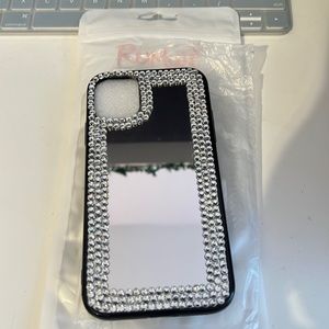 mirror rhinestone iphone 11 phone case
